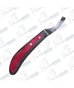 Double Edge Hoof Knife With Colored Handle